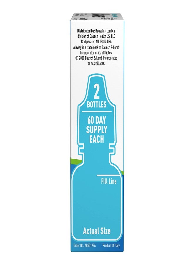 Alaway Antihistamine, Eye Itch Relief Drops, Twin Pack, 0.34 fl oz Each - Image 5